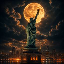 Cinematic Statue of Liberty