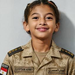Child Military Costume Portrait