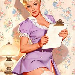 Vintage Pinup Color Change