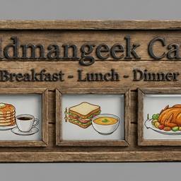 Cafe Sign Straightened