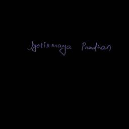 Signature on Black Background