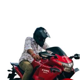 After - Motorcycle Rider Cutout