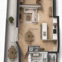 Isometric Floor Plan Render