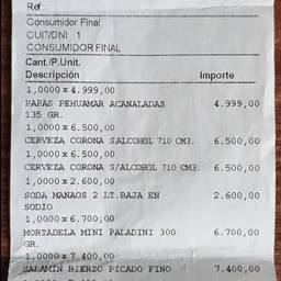 Corona Receipt Text Edit