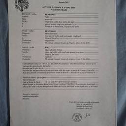 Depois - Edição do ano na certidão de nascimento