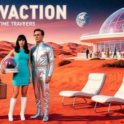 Nachher - Retro-Poster Urlaub auf dem Mars