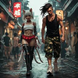 Anime Characters Walking Scene