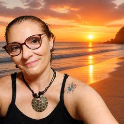 Beach Sunset Background Swap