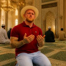 Depois - Homem rezando na mesquita