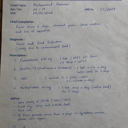 Edit Date on Prescription