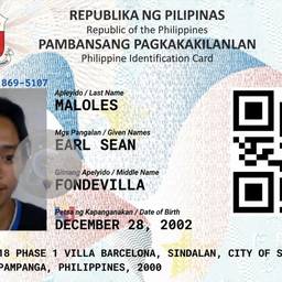 Philippine ID Birthdate Edit