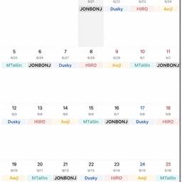 After - Calendar Name Edit