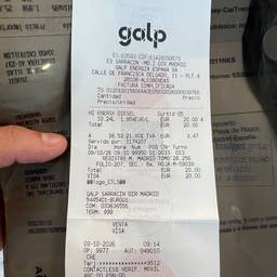 Before - Fuel Receipt Amount Edit