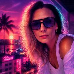 After - 80s Retro Style Photo