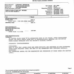 Lab Report Date Change