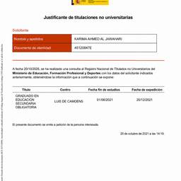 Certificate Year Change