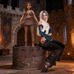 Medieval Background Figurines