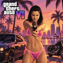 GTA 6 Neon Bikini Poster