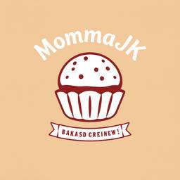 Antes - Edição de Banner de Logo de Cupcake