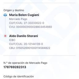 Antes - Editar recibo de Mercado Pago