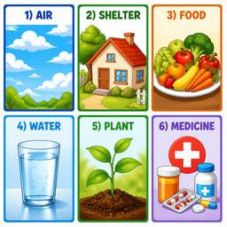 Basic Needs Flashcard Grid