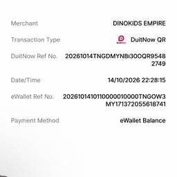 eWallet Receipt Amount Edit