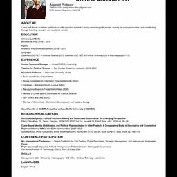 Add Text to CV