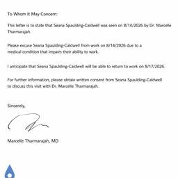 Medical Note Font Fix