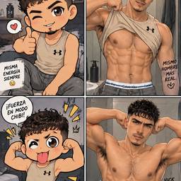 Chibi vs Real Man Edit