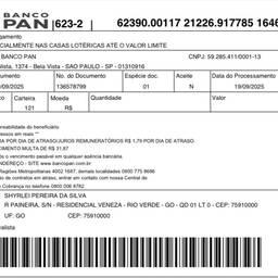 Avant - Fusionner une preuve de paiement de boleto