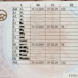 Después - Editar Fecha en el Carnet de Conducir
