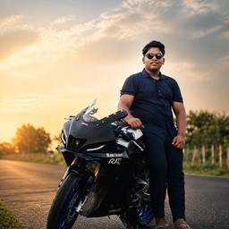 Cinematic Motorcycle Portrait
