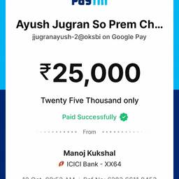 Paytm Payment Receipt Edit