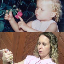 Before - Child and Adult Photo Collage