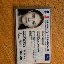 French ID Card Date Edit