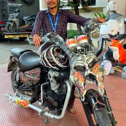 Before - 80s Style Motorcycle Photo