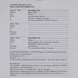 French Birth Certificate Date Edit
