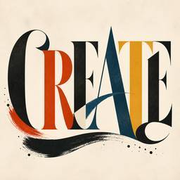 CREATE Typography Art