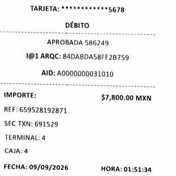 Antes - Editar importe y fecha del recibo