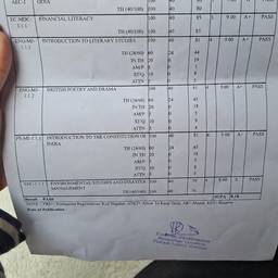 Marksheet Marks Editor