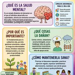 Spanish Mental Health Infographic