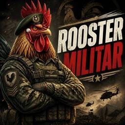 Military Rooster Poster