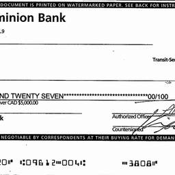 Edit Cheque Payee Name