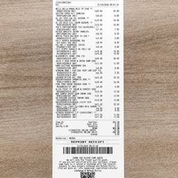 Crisp Receipt Scan