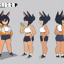 Anime Character Turnaround