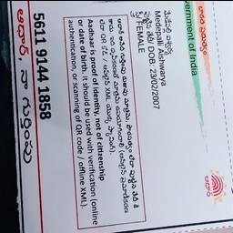Aadhaar Card Year Edit