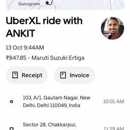 Uber Receipt Fare Edit