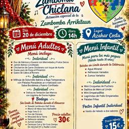 After - Charity Christmas Menu Poster