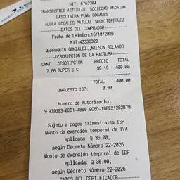 Receipt Total Amount Edit