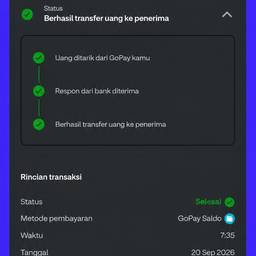 Edit GoPay Transfer Amount